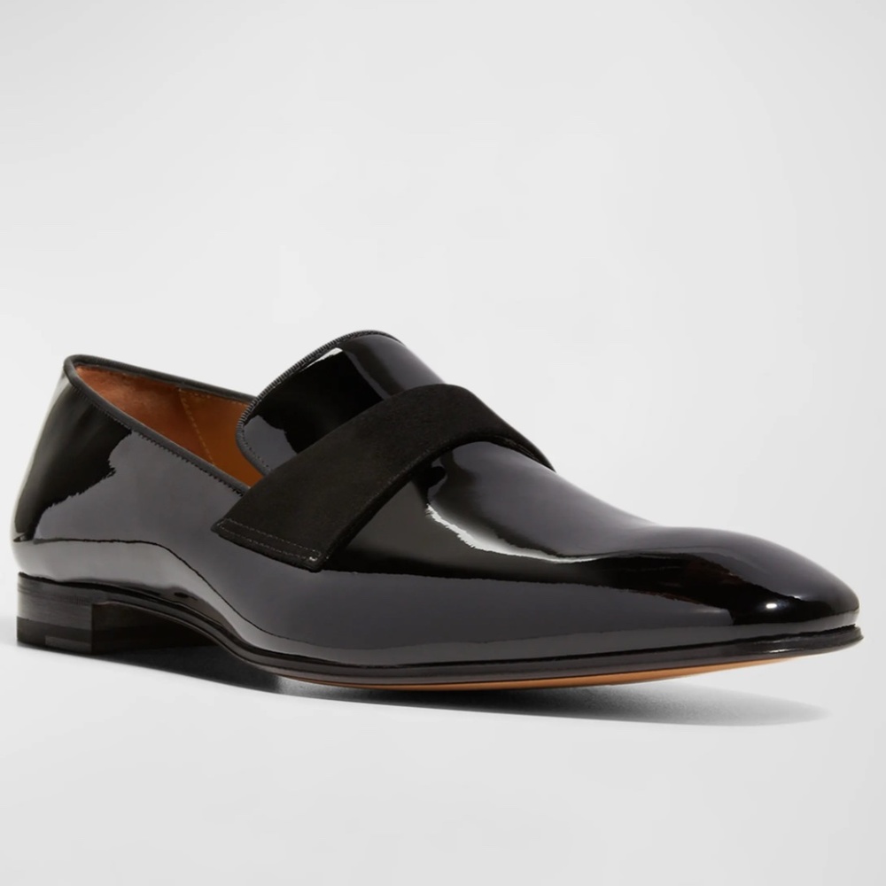 Paul Stuart Men's Heron Patent Leather Loafers Size 15 New